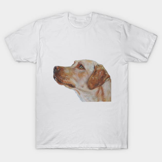 Labrador Retriever Fine Art Painting T-Shirt by LASHEPARD